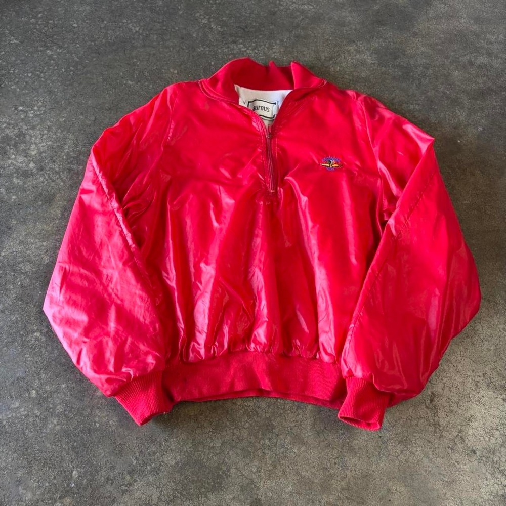 90s aureus speeday indy 500 red racing jacket